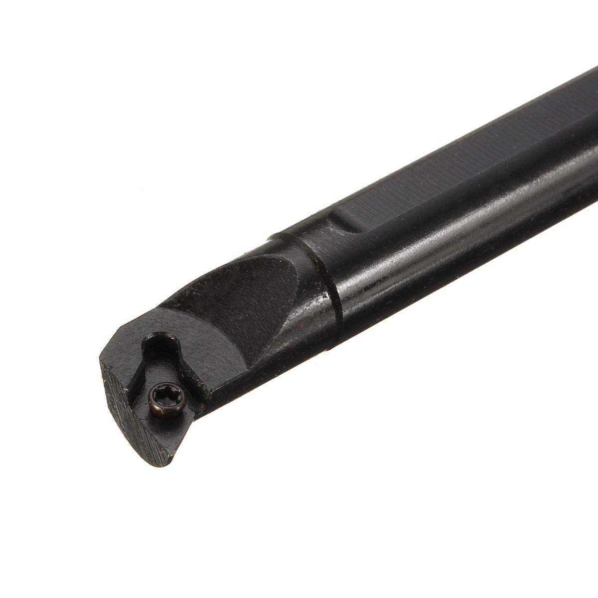 KATSU Juego de Herramientas de Corte y Torneado de Torno 4 Piezas con 4 Insertos Indexables S12M-SDUCR07