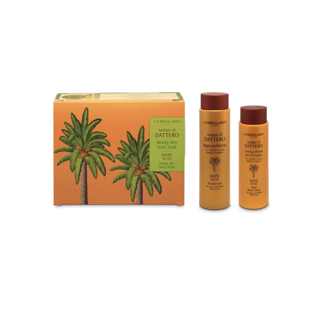 L'Erbolario Dattero Nettare Beauty Box Sweet Fruit - Gel de ducha 250ml + crema corporal 200 ml