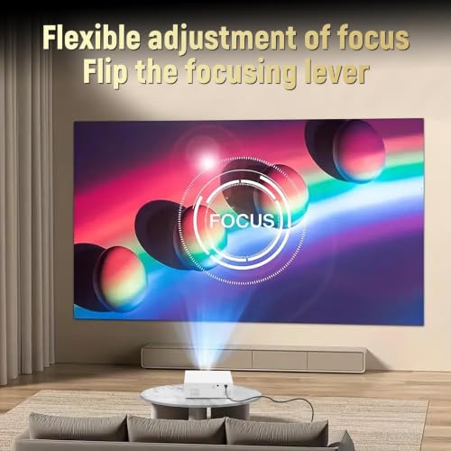 1080p HD Movie Projector Video Projectors with Remote Control | Portable Mini Projector for Outdoor Use Room Projector for Bedroom Smart Projectors Can Connect to HDMI/USB/Audio Interface - image 4