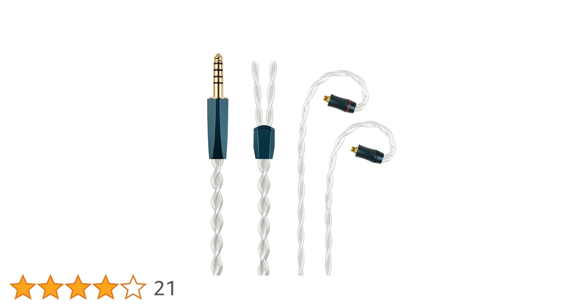 バラ売り不可 NiceHCK FourMix cHeart BlackWheat Amazon | NICEHCK FourMix イヤホンリケーブル 高導電性銅+銅銀
