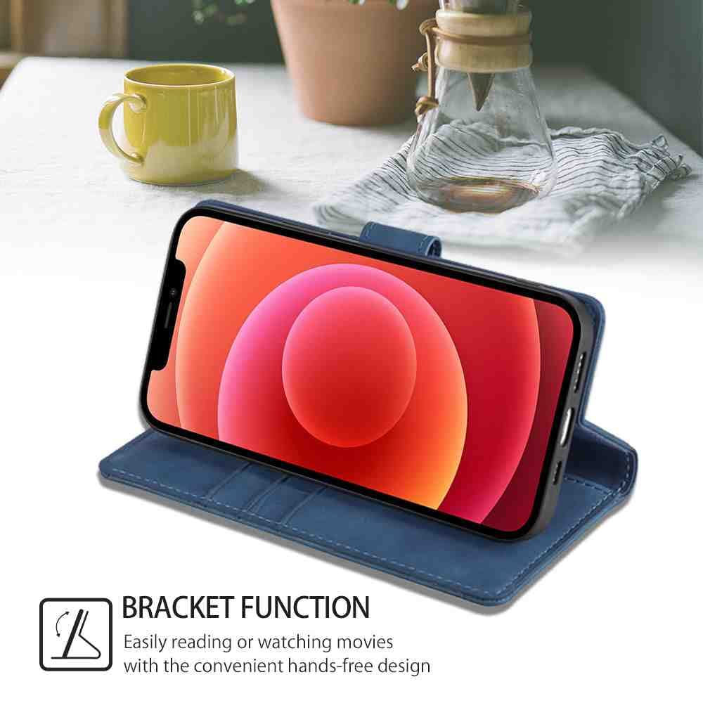 Custodia Ultra Sottile Portafoglio Per Nokia 3.1, Con 2 Finestre E Chiusura Magnetica, Ecopelle Con Cuciture