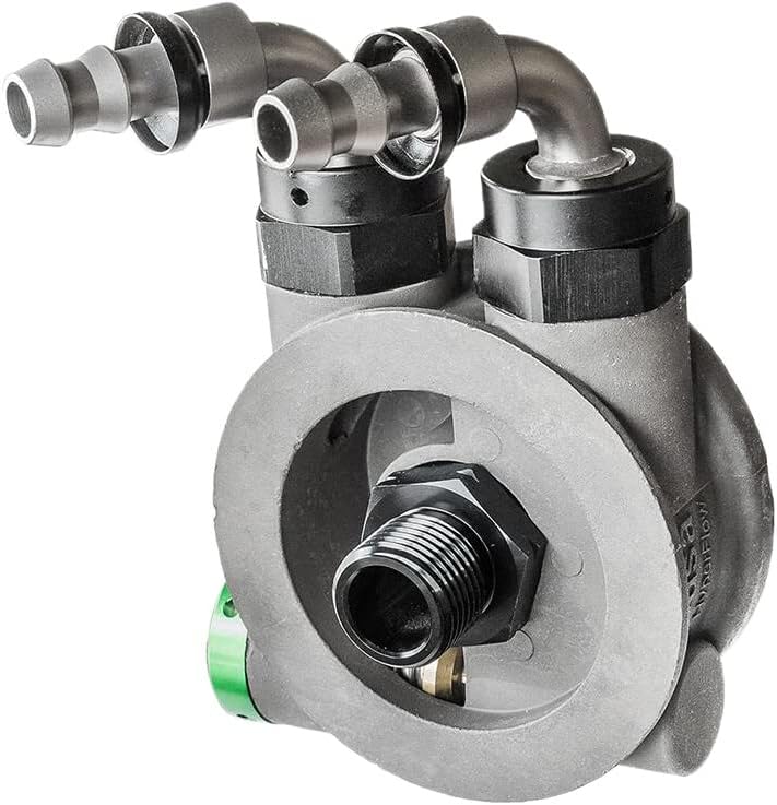Jagg 4550 HyperFlow Oil Filter Adapter with Thermostat, for XL Sportsters, Buells and Carb'd EVO's with Front-Mount Spin-On Oil Filter