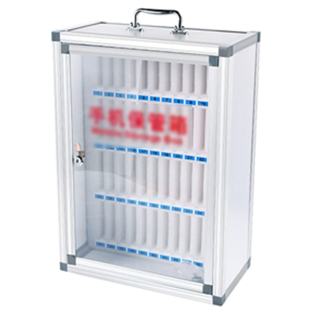 Casier portable pour 48 smartphones avec serrure : boîte de rangement murale verrouillable