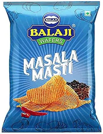 Balaji Masala Masti (spicy potato chips) - 150g - (pack of 4)