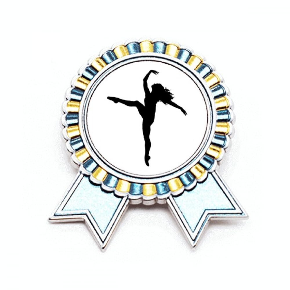 Broche danseuse sportive métal M accessoire de danse pour justaucorps