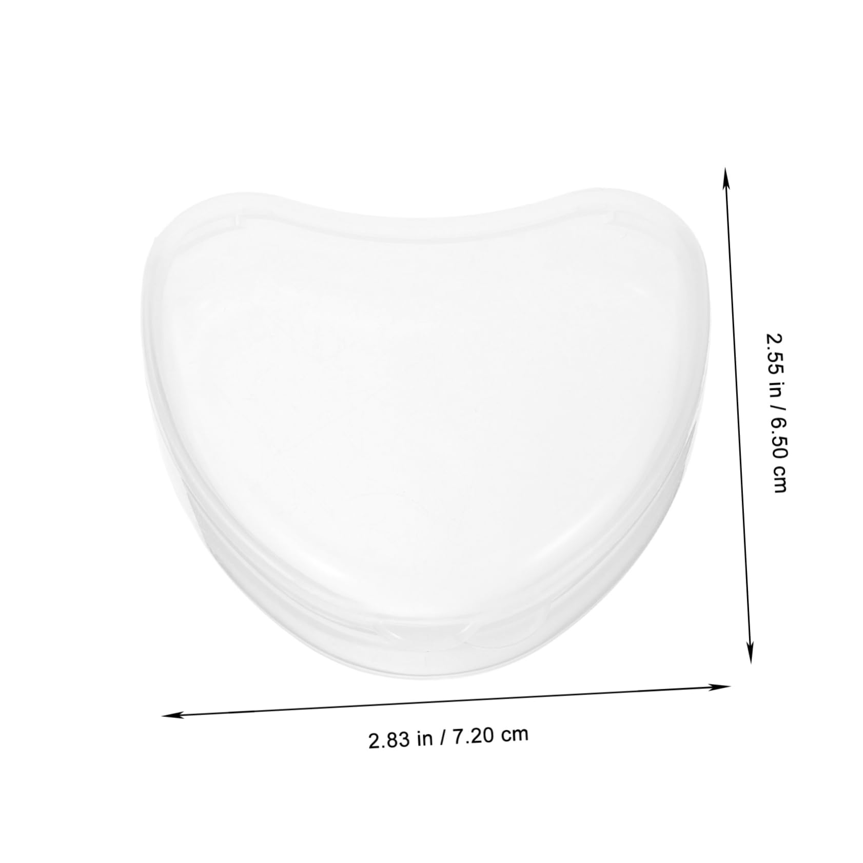 Didiseaon 2Pcs Heart Shaped Portable Case Box for Travel and Home Storage Multi Use Container for Retainers and False