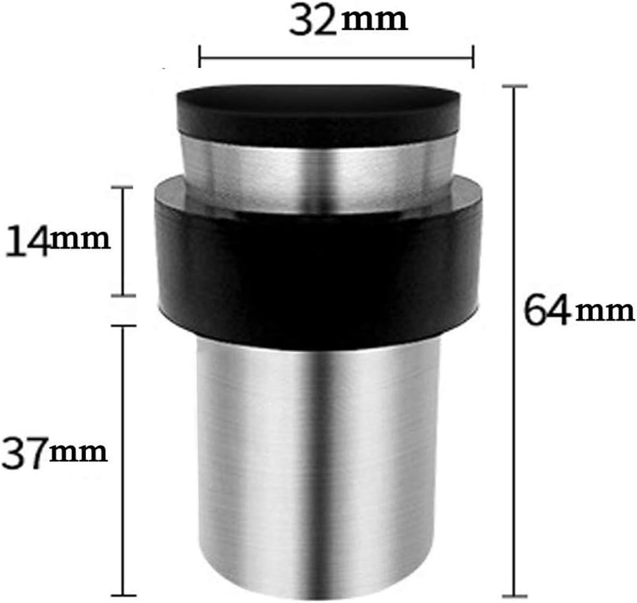 Onе-Dау Sаlе: Uр tо 50% оƒƒ Door Stop, Cylindrical Heavy Duty Door Stopper, with Rubber Ring Modern Solid Rigid Brushed Satin Door Holder Wall/Floor Mount, Stainless Steel Door Stop, Silver 1 Pack