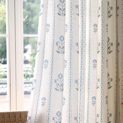 DrapePalette - Linen Blend Pinch Pleated Curtains 96 Inches Long ...