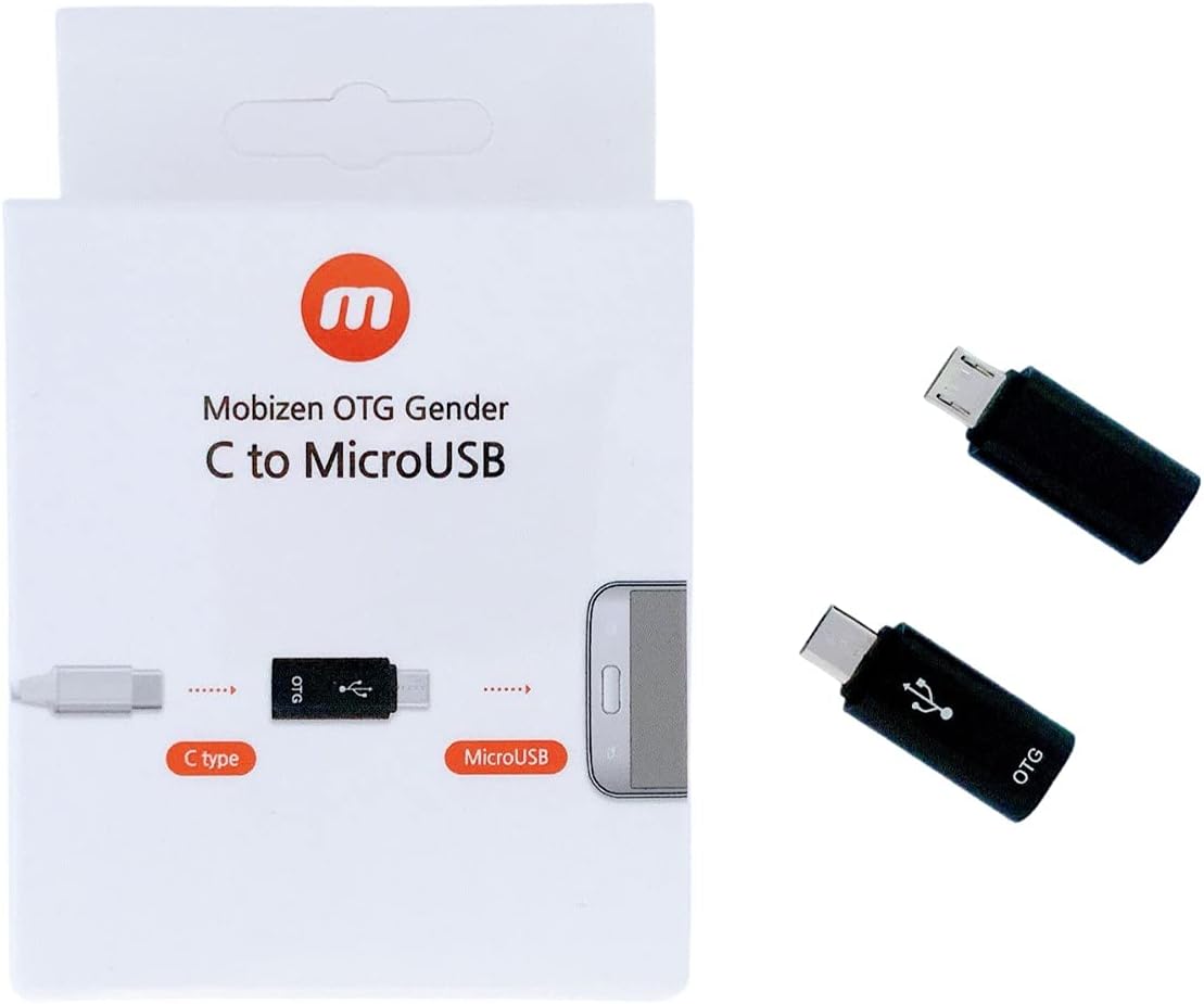 OTG Gender - USB Type C (Female) to Micro USB (Male) Connector. Connect Mobizen Stereo Recorder and Your Android Device.