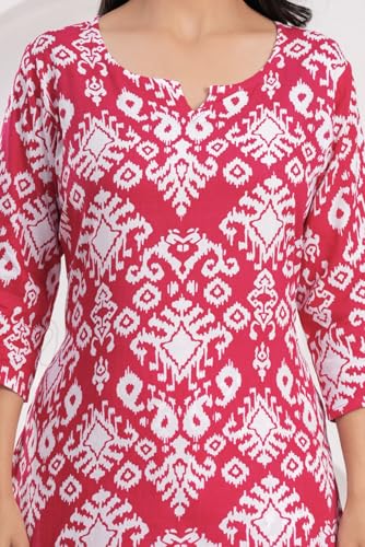 Image of YAZIA Women Cotton Lounge Wear Set - Printed Top & Pyjama Co-Ord Set | Soft Breathable Fabric | Daily, Nightwear & Home Wear | Small to 3XL