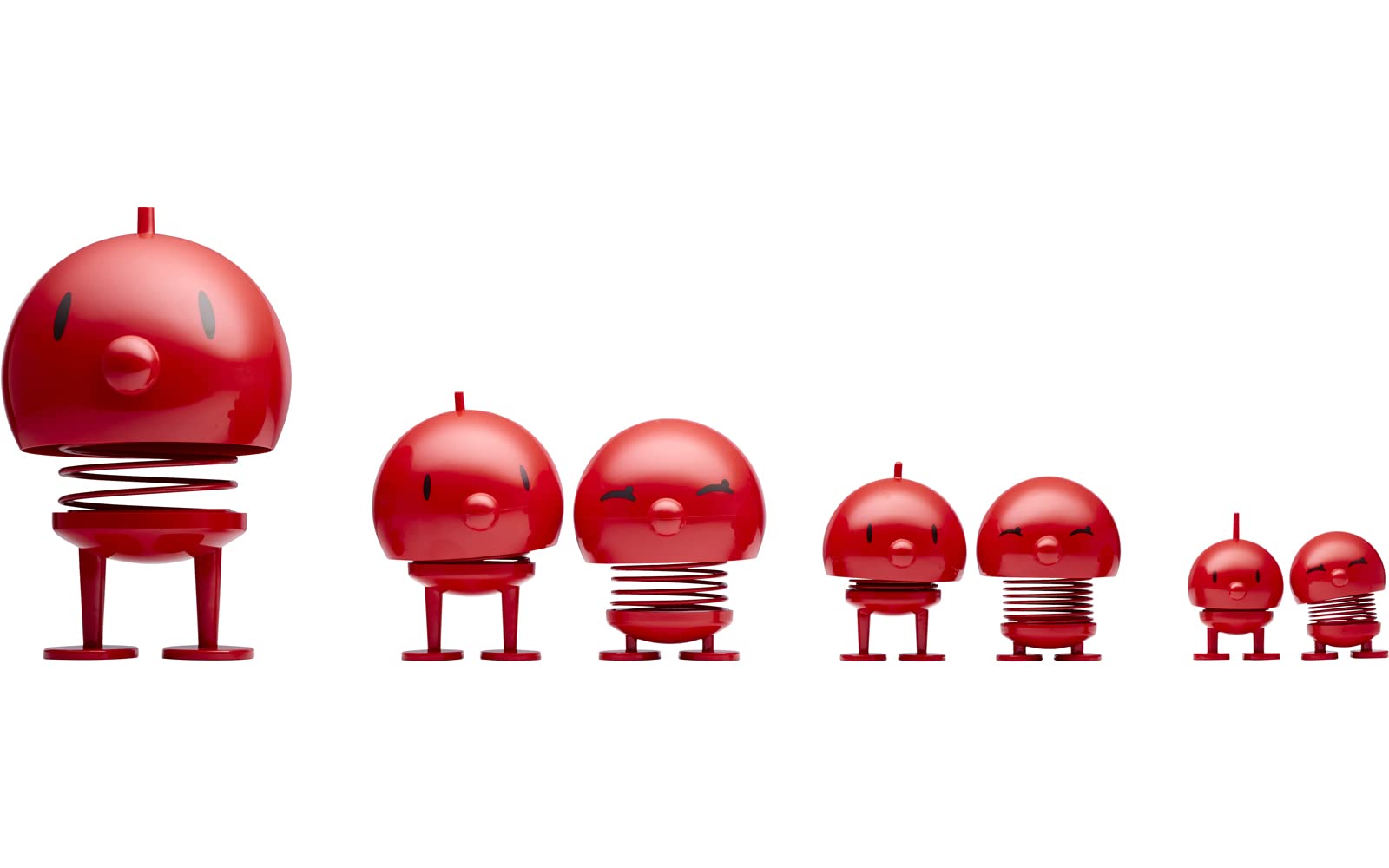 Hoptimist Bumble Wackelfigur & Glücksbringer, Skandinavische Deko Figuren für Wohnzimmer, Schreibtisch, Büro, Bürodeko & Lustige Kleine Geschenke, 7,5 x 8,5 x 10,7 cm, Medium, Chrom