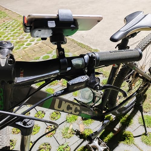 Image of Bike Handlebar Mount, Aluminum Alloy Clamp Mounts Base Ball Adapter with 0.67 inch(17mm) TPU Ball for Round Rails, Compatible with RAM Mounts Ball Socket Arm