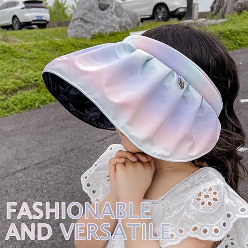 Visera de Sol con Ala Ancha para Mujer, Plegable y Ligera miniatura 6