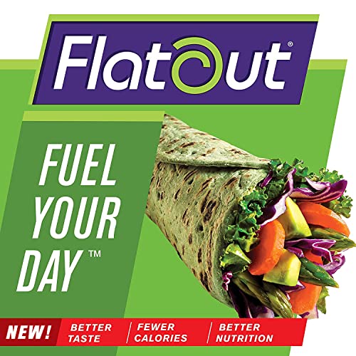 Flatout Flatbread, Carbdown Light Spinach Wraps, Perfect For Use As Sandwich Bread, Pizza Crust, Tortillas, Wraps And More, 8 Flatbreads, 8 Pack #TOP2
