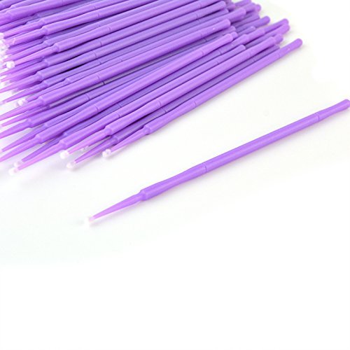 Vista 8 de 400 brochas de microaplicador dental Yookat desechables micro aplicadores para extensiones de pestañas y uso oral con micro cepillos aplicadores