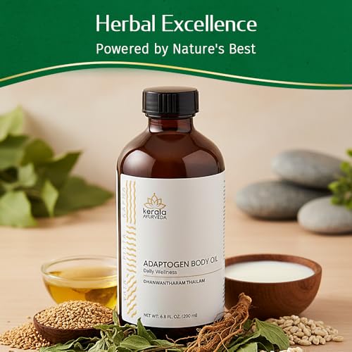 Kerala Ayurveda Dhanwantharam Thailam Ayurvedic Massage Oil (6.76 Fl Oz) | Herbal Body Oil for Daily Self-Massage | Supports Joint & Muscle Comfort | Moisturizing Adaptogen Oil for Body & Skin Care - Image 3