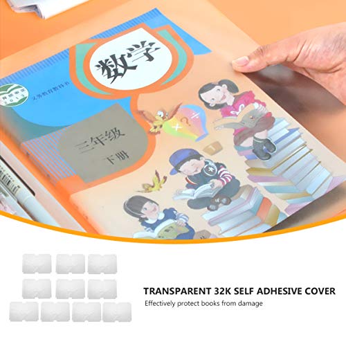 Toyvian Capa de Livro de Plástico Transparente Com 10 Unidades Capa de Livro Autoadesiva para Crianç