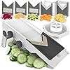 Mueller Austria Multi Blade Adjustable Mandoline Cheese/Vegetable Slicer, Cutter, Shredder with Precise Maximum…