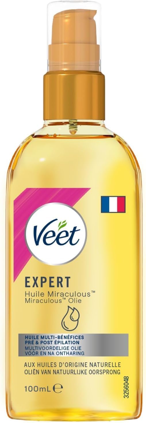 VEET Set di 3 oli miracolosi, olio pre & post depilazione, 100 ml