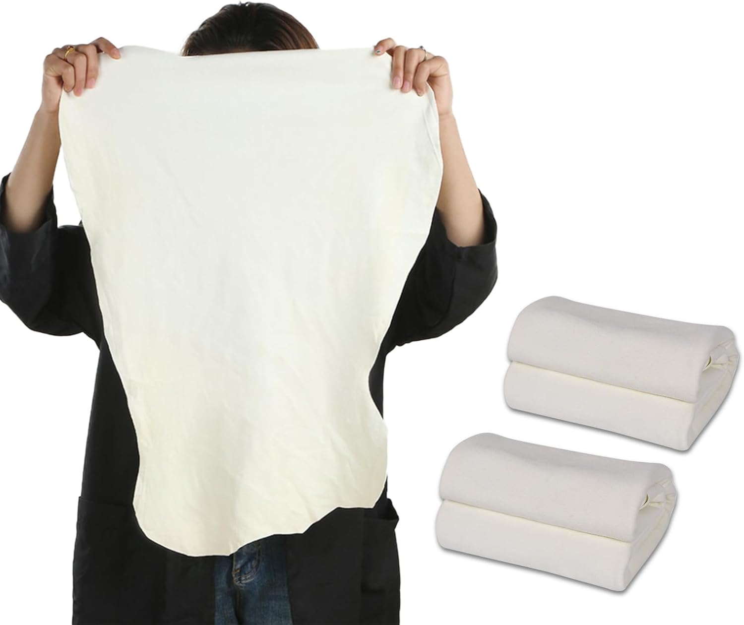 UGSHY 2 PCS 15" x 23" Chamois Drying Towel for Car, Super