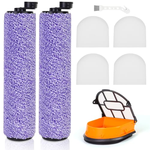 WD101�����pHEPA�t�B���^�[�ƃu���V���[���[�Z�b�g Shark HydroVac MessMaster WD100�AWD101�AWD201�AAW261�AWD161�AWD260�AWD261�A�R�[�h�t��3�C��1�|���@�A�u���V���[���[2�A�t�H�[���t�B���^