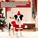 Hundekostüme Weihnachten, Kleidung für Haustiere Weihnachtsmann, Katze Hund Weihnachtskostüm mit Mütze Weihnachtsmann, Neujahr Party Geschenk für Kleine Hunde Katze (L)