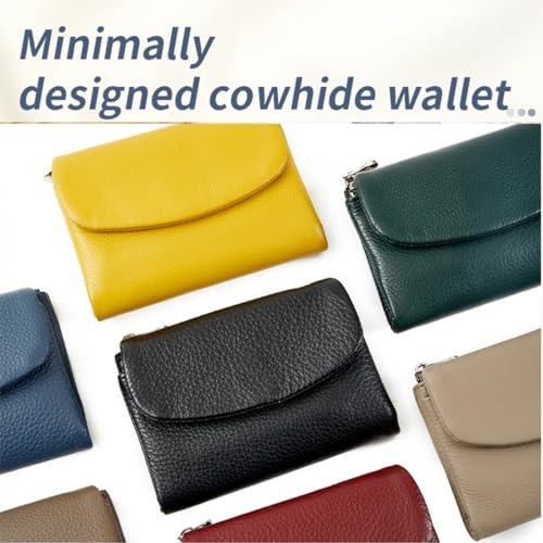 unisex pebble leather wallet,womens wallet,unisex pebble leather wallets,compact purse with card slots (black)4