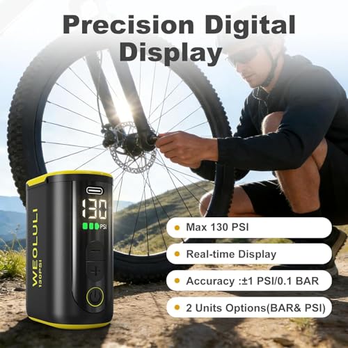 WEOLULI Electric Bike Pump 130 PSI