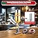 5.28QT /5L Donut Machine, Churro Jam Filling Machine, 304 Stainless Steel 248°F Brushing Mirror Treatment Surface Latin Fruit Manual Donut Filler W/4 Anti-Drip Filling Nozzles For Bakeries