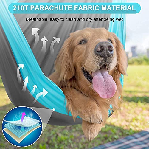 Hammock Chair, Portable Large Hanging Rope Swing - Lightweight Nylon Parachute -Max 500 Lbs - Detachable Metal Support Bar Hammock Chair Swing For Outdoor, Indoor, Backpacking, Camp, Beach #TOP4
