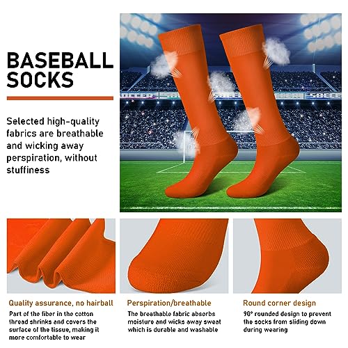 Image of Zhanmai Baseball Belt and Socks Combo, Adjustable Elastic Belt and Softball Socks, Multiple Sizes for Youth Boys Girls, Adult