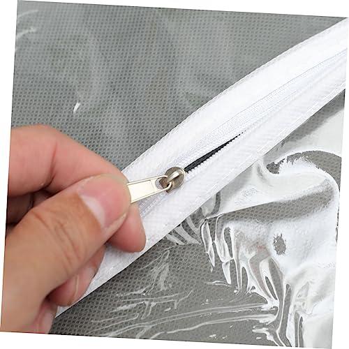 Hanging Clothes Bag Grey Garment Cover for Home Use and Water Clothing Protector for Suits Coats and Tops Storage3