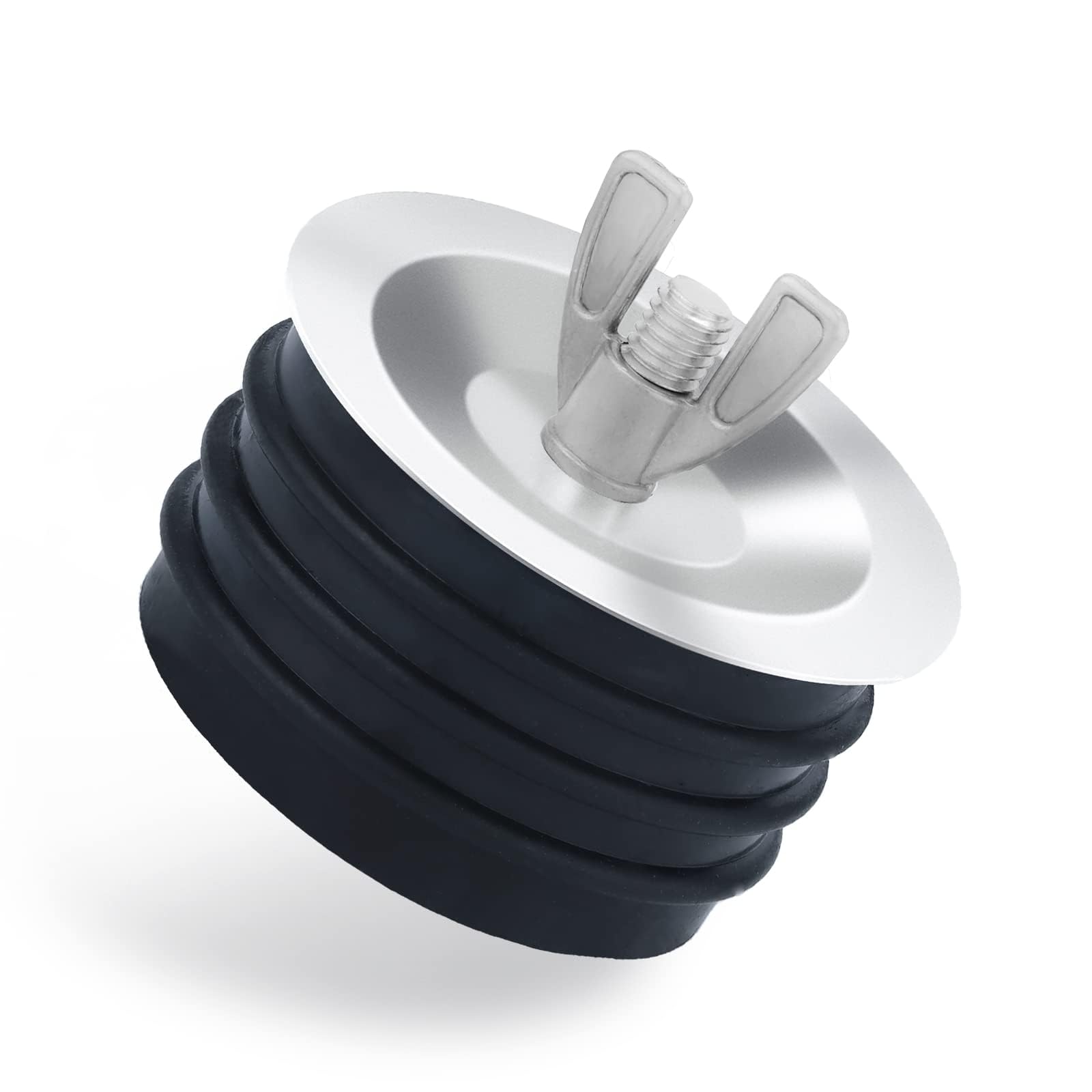 NALACAL 3 inch Sewer Cleanout Cap, Practical Expansion Pipe Plug Durable Sewer Pipe Plug Sewer Cleanout Cover Mechanical Test Plug with Wing Nut