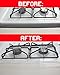 Kohzie Stove Counter Gap Cover - Set of 2 Opaque Clear - Stove Gap, Gap Cap for stoves - High Pure Silicone Space Fillers