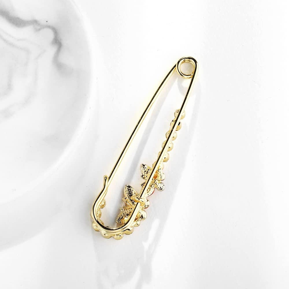 Broche Dulce, Broche con Lazo, alfiler Grande, Hebilla para Bufanda para Mujer, alfiler, Accesorios de Ropa