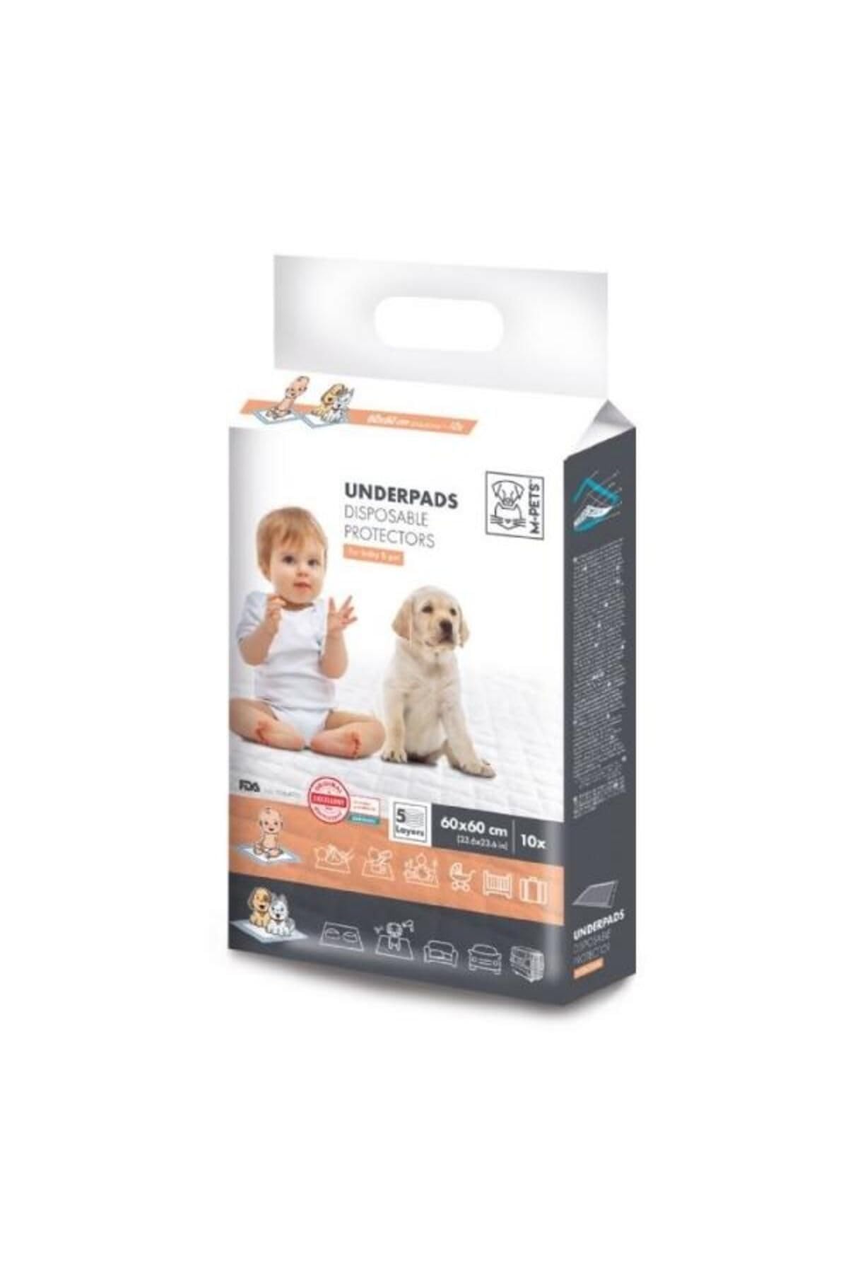 M-Pets Underpads Köpek Çiş Eğitim Pedi 60X60 cm 10Pcs