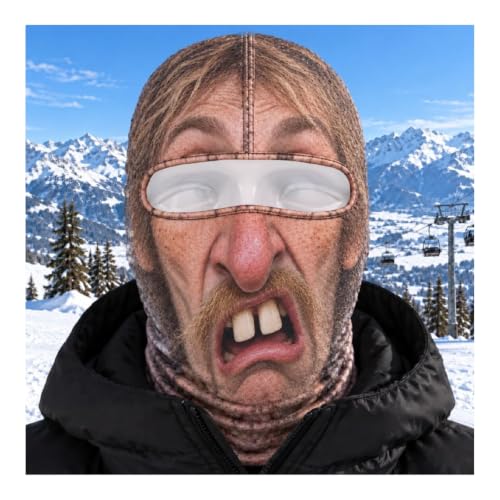 Ski Mask for Men Funny Realistic 3D Printed Balaclava Fall Winter Mask - image 7