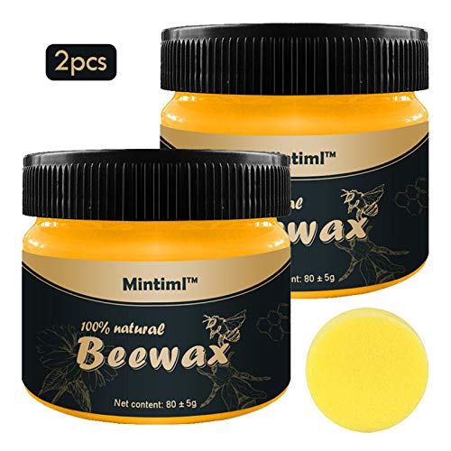 2Pieces Wood Seasoning Beewax-Beeswax polish furniture, All-Purpose beeswax for wood furniture care