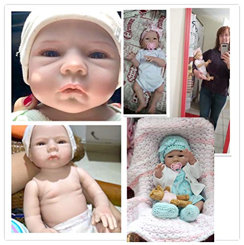 EURORA Muñeca Bebé Silicone 18 pulgadas Sweet Girl miniatura 5