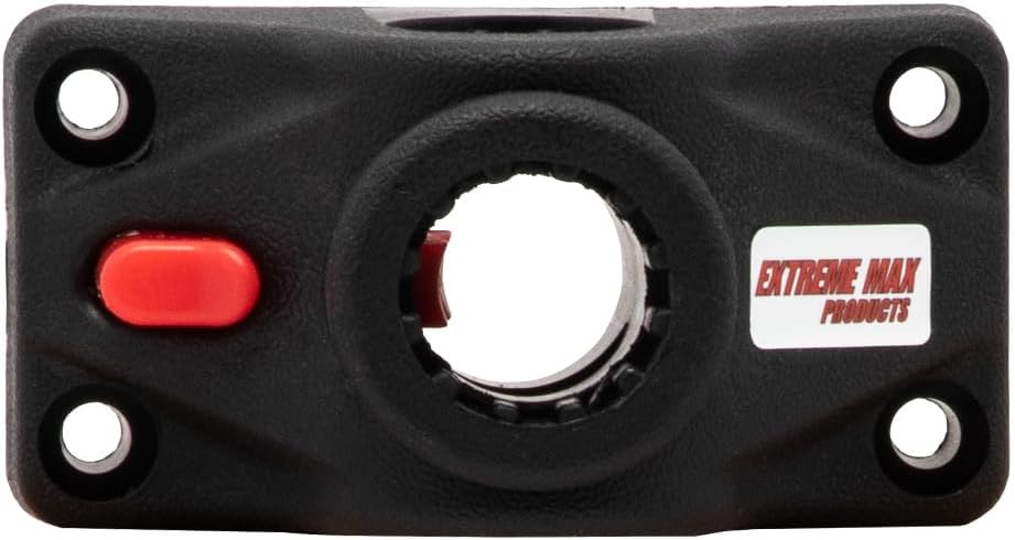 Extreme Max 3006.8601 360° Rotating Fishing Rod Holder Mounting Bracket for Horizontal or Vertical Mount