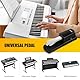Linrax LP1 Keyboard Sustain Pedal, Universal Klavier Pedal mit Polaritätsschalter für E-Piano, E-Keyboard, MIDI Keyboard, Synthesizer, Piano-Fußpedal mit 6,35mm Stecker, 1,6m Kabel, Piano Zubehör