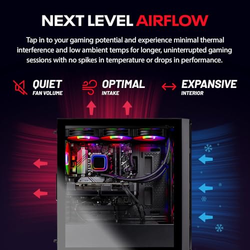 Image of Skytech Gaming Rampage Desktop PC, Ryzen 7 9700X 3.8 GHz (5.5GHz), NVIDIA RTX 5070 12GB, 1TB Gen4 NVMe SSD, 32GB DDR5 RAM 6000 RGB, 850W Gold PSU, 360mm ARGB AIO, Wi-Fi, Win 11