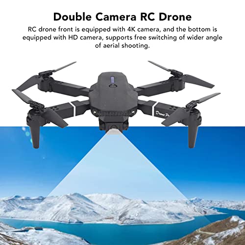 E88 Foldable Drones with 4K HD FPV Dual Camera, Mini Drone RC Quadcopter Support APP Control, Trajectory Flight, Altitude Hold, 3D Flip, for Kid Adult Beginner - Image 3