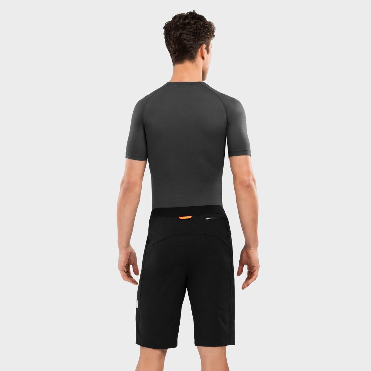 SIROKO Pantalón Corto Gravel Ciclismo Block Negro