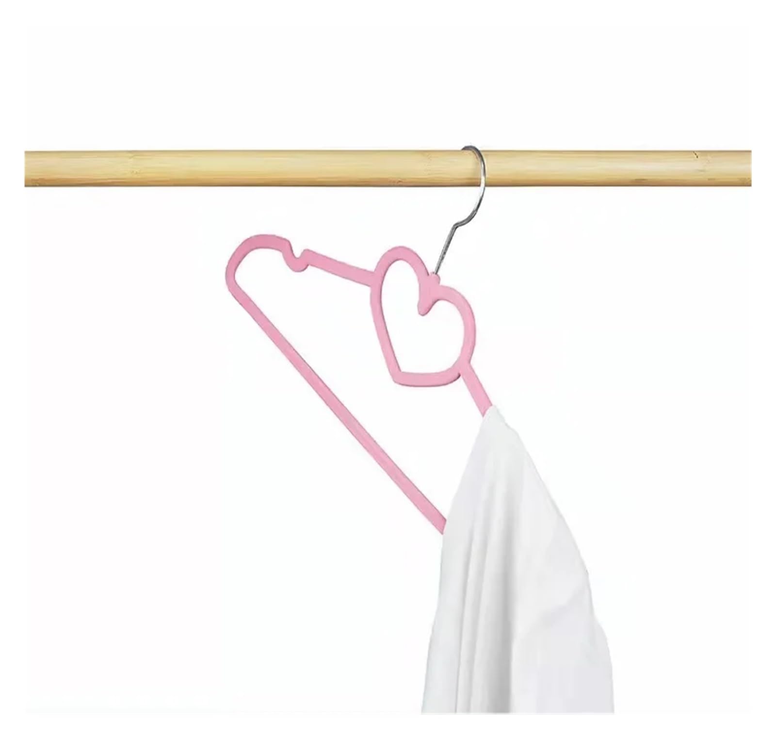 Kleiderbügel aus Samt, rutschfest, schmal, mit Drehhaken, platzsparendes Herz-Design, grüne Samt-Kleiderbügel für Damen und Herren, 10 Stück
