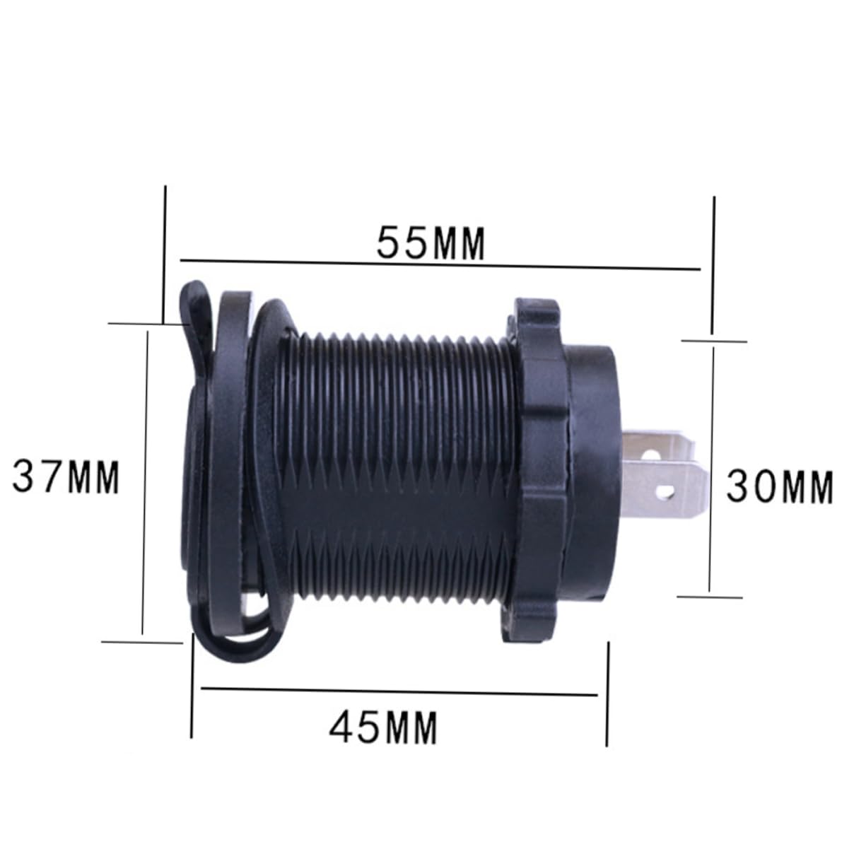 Gatuida 3piezas Cargador USB Doble para Motocicletas y Coches Adaptador De Energía para Móviles y Compatible