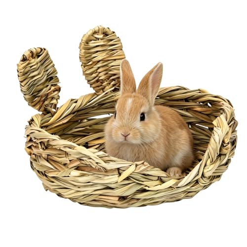 Uonguon Cama De Hierba para Conejos   Estera de Hierba para Roer y Hacer   para Conejitos | Adecuado Al Hábitat, Jaulas O Conejeras, Los Animales Pequeños como Hurones, Chinchillas Y Jerbos