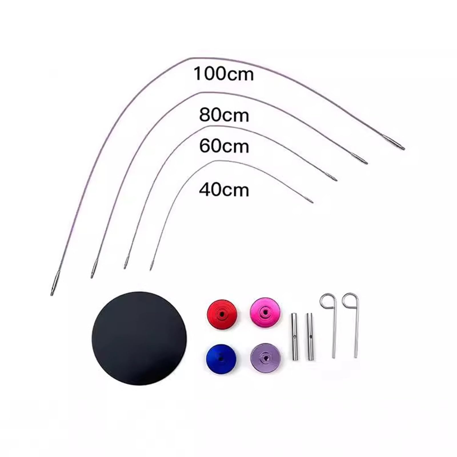 Rundstricknadel Set mit Etui und Zubehör Rundstricknadelgröße von 3, 0 mm bis 8, 0 mm Austauschbares Strickset mit Etui und Zubehör