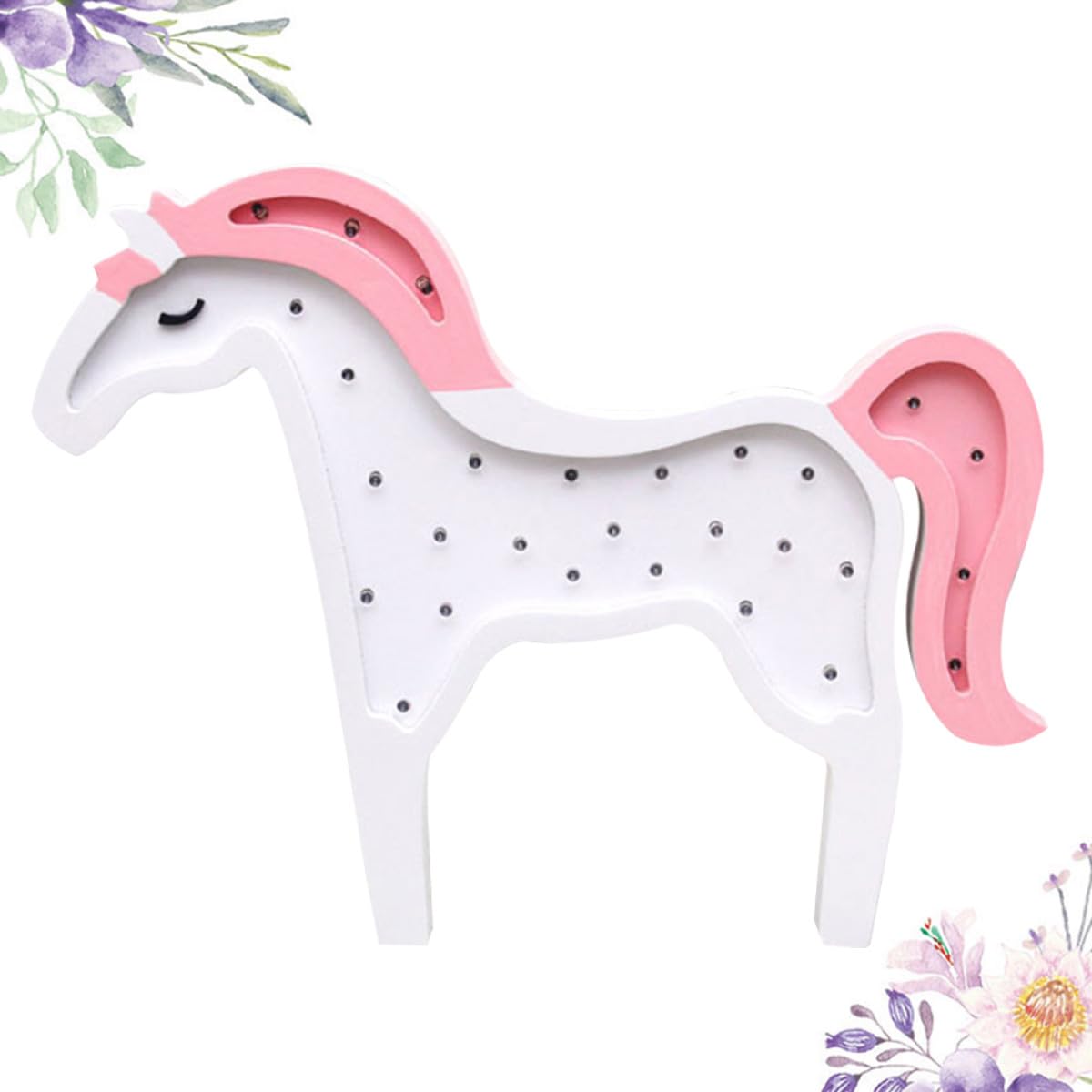 Anneome Einhorn LED Wanddekoration in Rosa Hängender Wandschmuck mit Modernem LED Design für Wohnzimmer und Schlafzimmer Deko fürs Zimmer