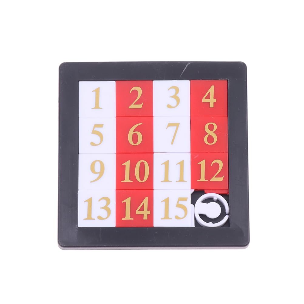 kekafu 1-15 Number Slide Puzzle Brain Puzzle Games Exercise The Brain Educational Toy Developing for Children Toys for Teens Adults IQ Educational Learning